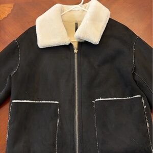 DKNY Black and Cream Jacket